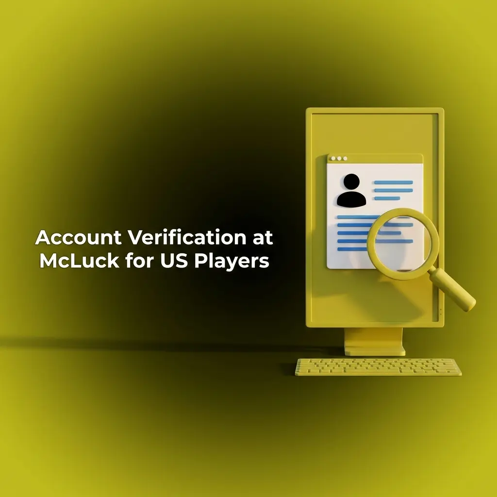 McLuck account verification process for US players showing KYC identity document submission steps for Sweep Coin redemptions