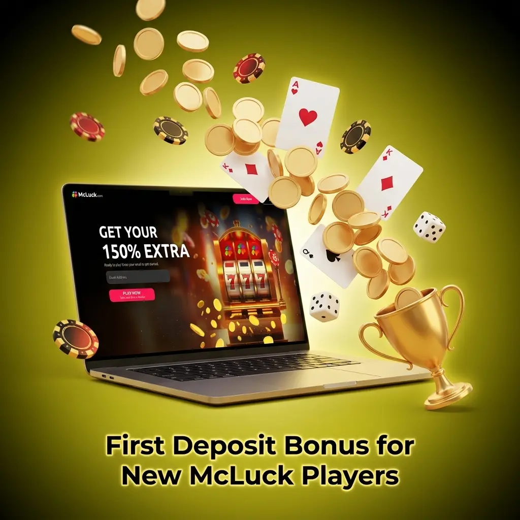 McLuck first deposit bonus offering GC 7,500 Gold Coins and SC 2.5 free Sweeps Coins for new US players