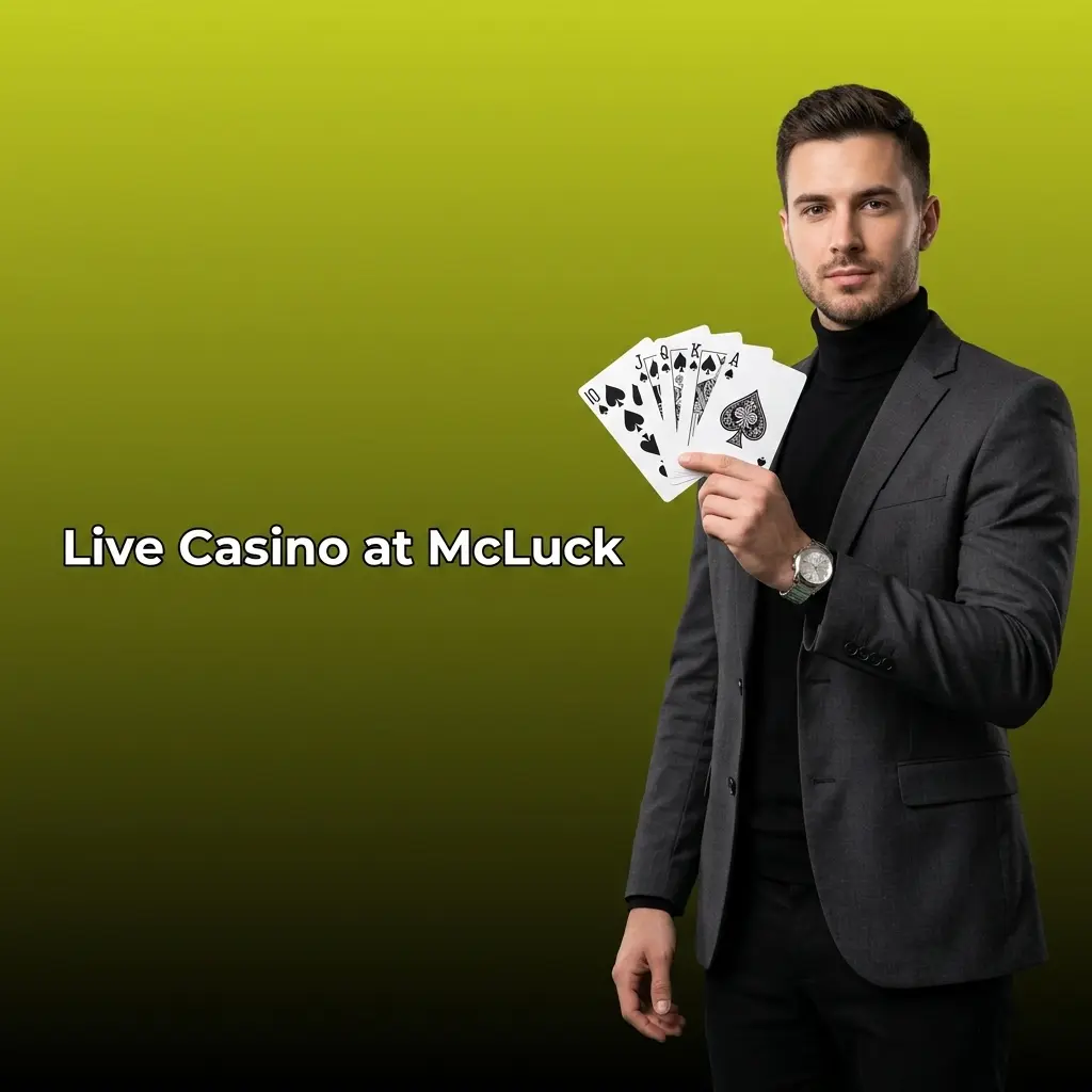 McLuck live casino real human dealers streaming blackjack roulette baccarat and money wheel games in HD for US players