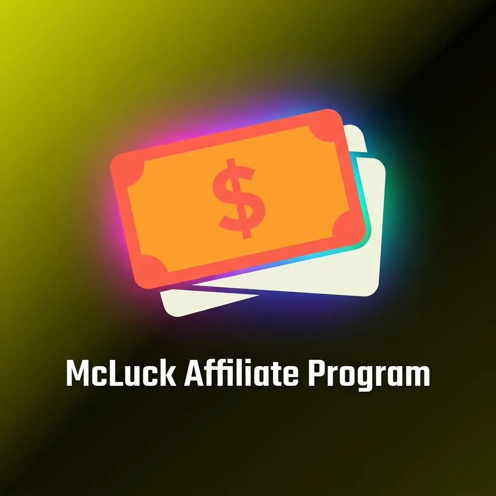 McLuck affiliate program dashboard showing tracked links, performance stats, and partner tools for US content creators