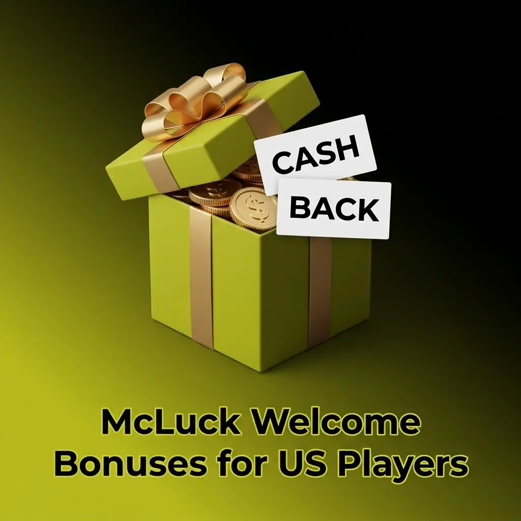 McLuck Casino welcome bonus for US players showing GC 7,500 and FREE SC 2.5 credited upon registration