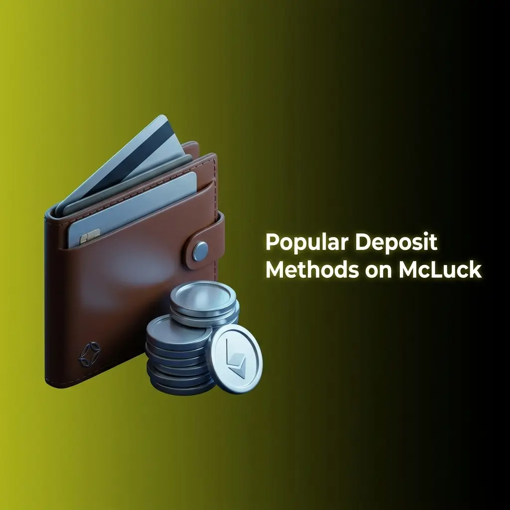 McLuck deposit methods including Visa, Mastercard, Apple Pay, and Google Pay icons displayed on a payment screen